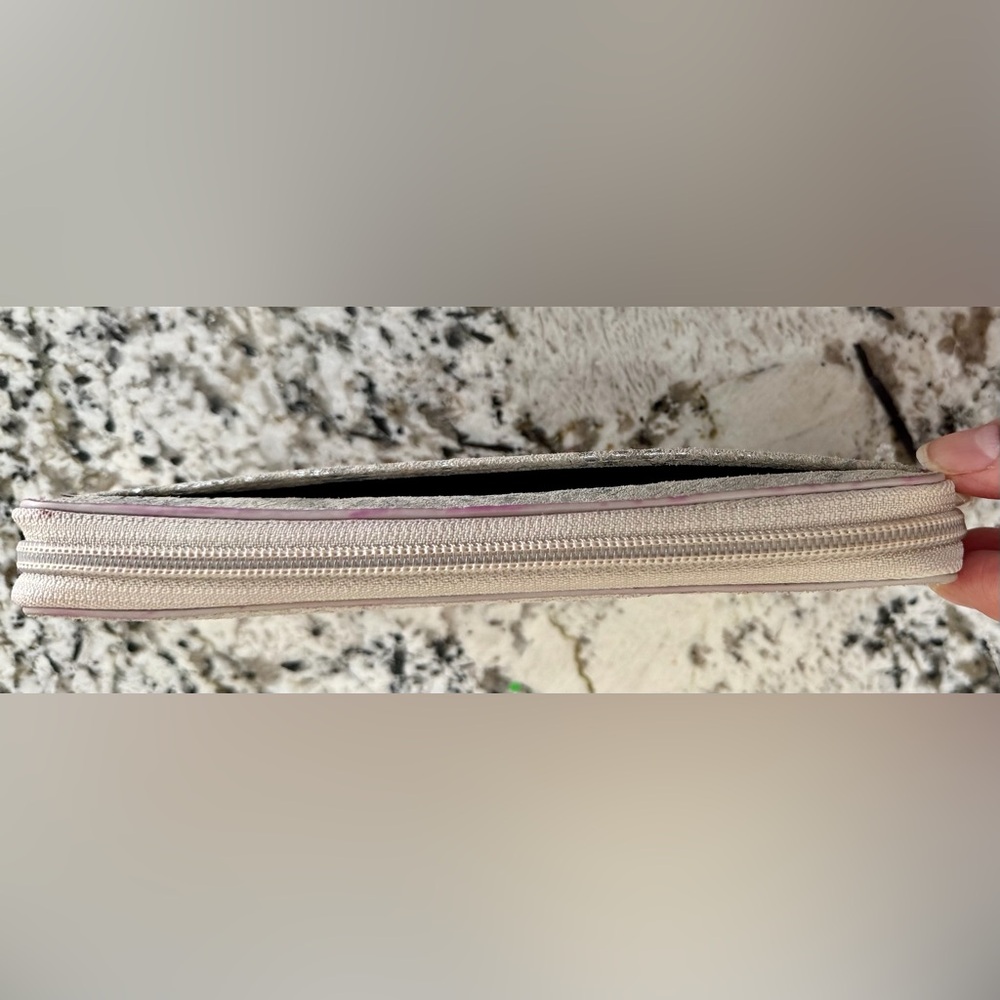 Silpada Brushed Leather Metallic Snakeskin Print Margeaux Wallet_NEW - Picture 3 of 8